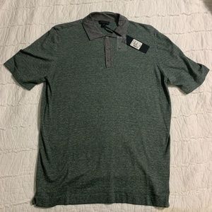 SAKS FIFTH AVENUE SHORT SLEEVE COLLARED POLO